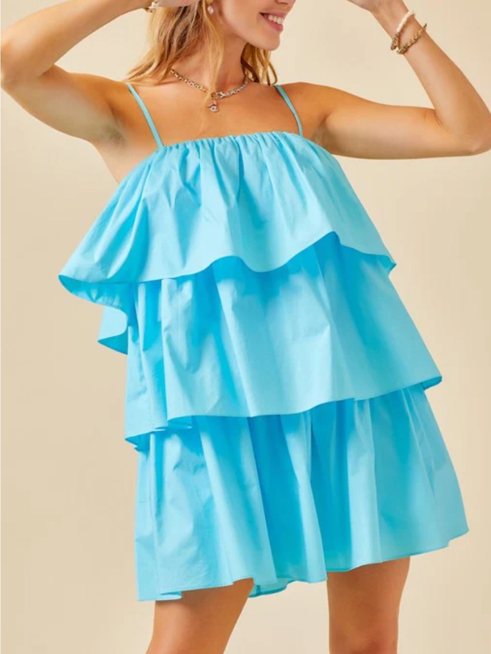 NWT Day and Moon Tiered Mini Dress
